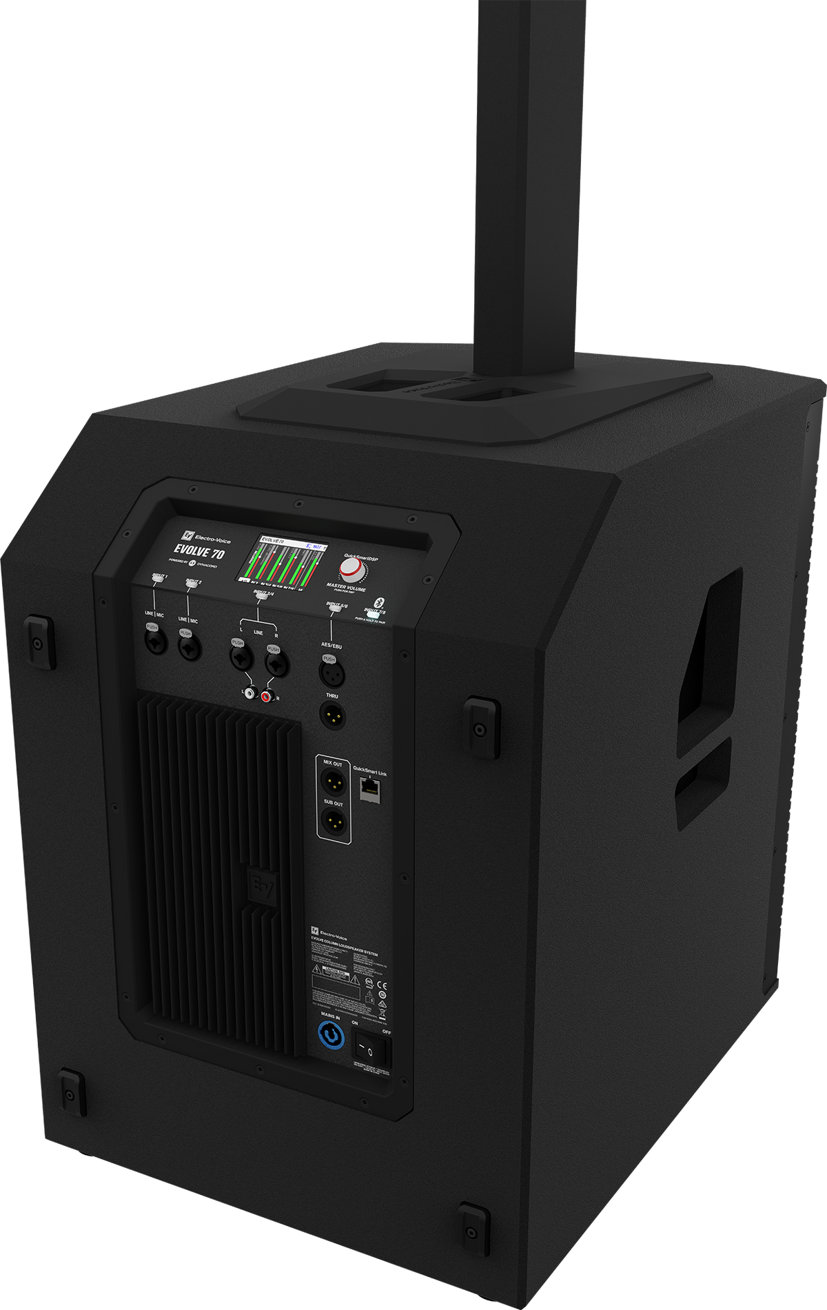 ELECTRO-VOICE EVOLVE 70 2,000 W Column Speaker System Ð white, DSP & Bluetooth, 15" Sub
