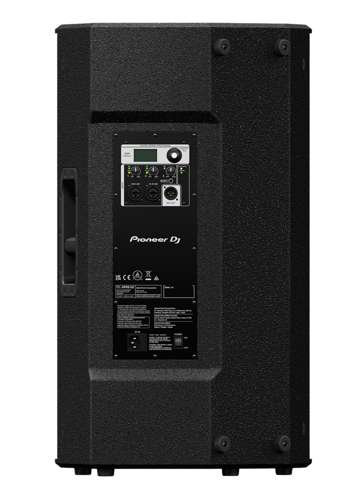 PIONEER DJ XPRS152 15" 2-Way Active PA Speaker with Powersoft Class-D Amp