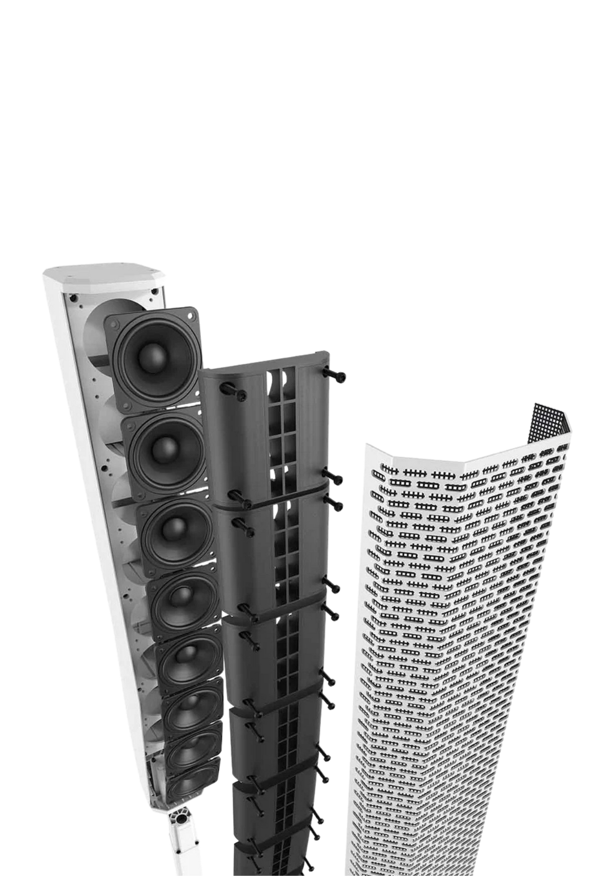 ELECTRO-VOICE EVOLVE 50M 1,000 W Portable Column System Ð white, 8-ch Mixer & Bluetooth, 12" Sub