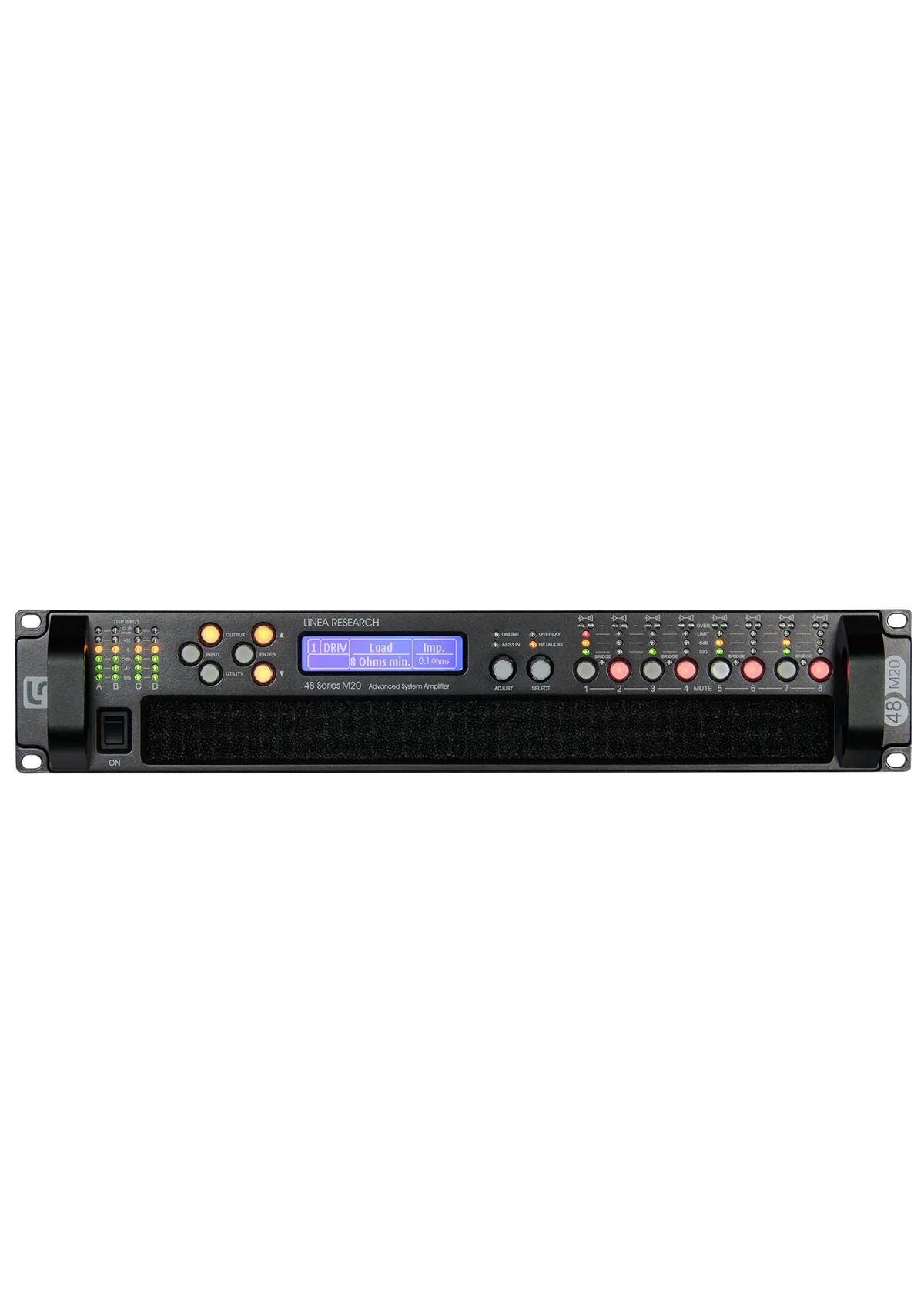 LINEA RESEARCH 48 M10 8-Channel DSP Power Amplifier Ñ 8 _ 1,250 W @ 4½/100V