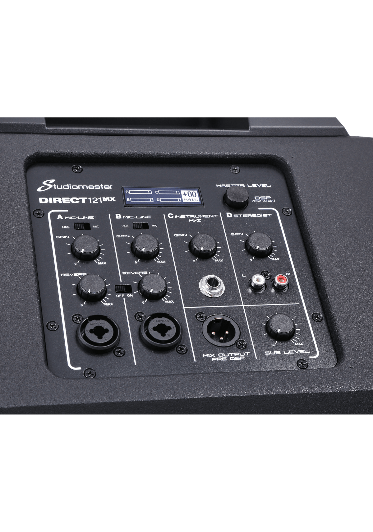 STUDIO MASTER DIRECT 121MX 2,000 W 12" Active All-in-One PA Speaker System + DSP Mixer