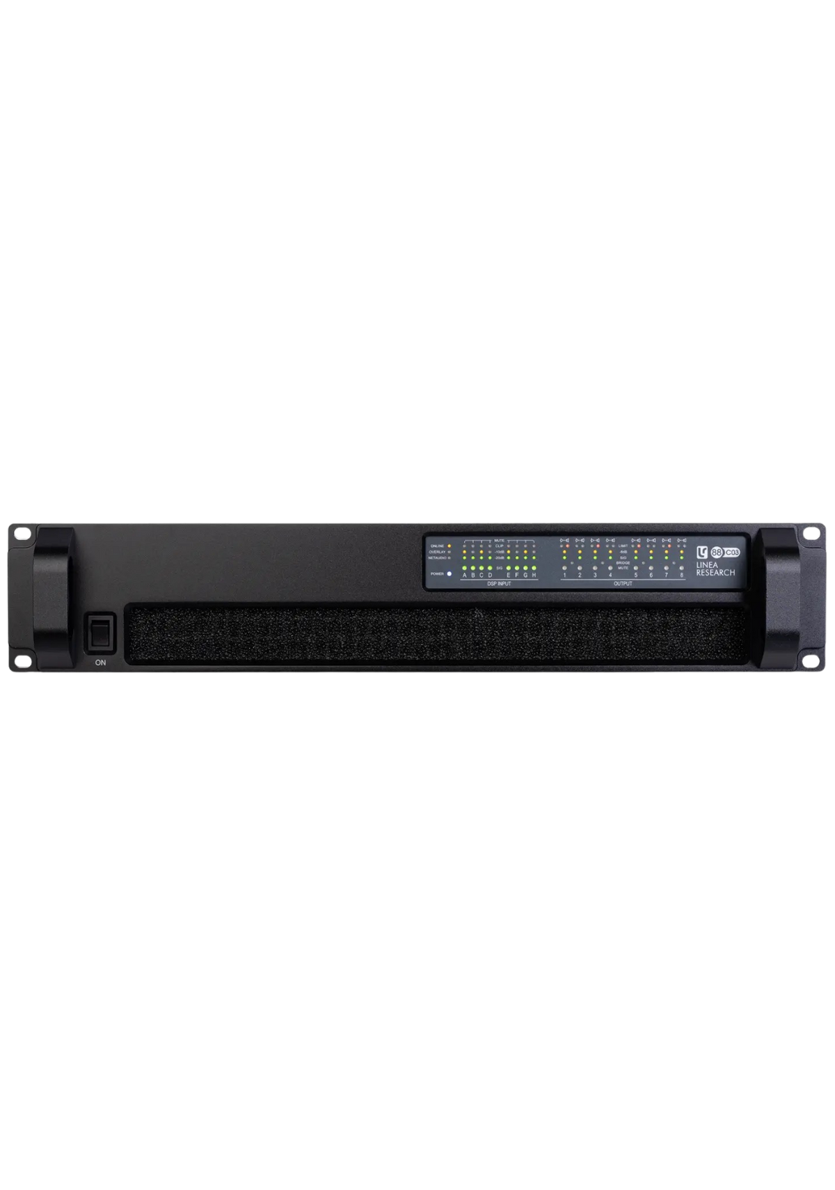LINEA RESEARCH 88 C3 DANTE 8-Channel DSP Power Amplifier Ñ 8 _ 400 W @ 4½/100V