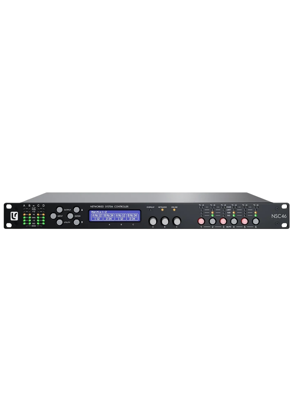 LINEA RESEARCH NSC46 4 in/6 out Networked System Controller 96kHz DSP 1U