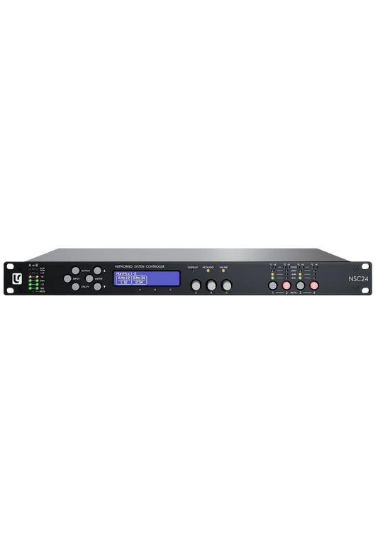 LINEA RESEARCH NSC24 DANTE 2 in/4 out Networked System Controller 96kHz DSP 1U