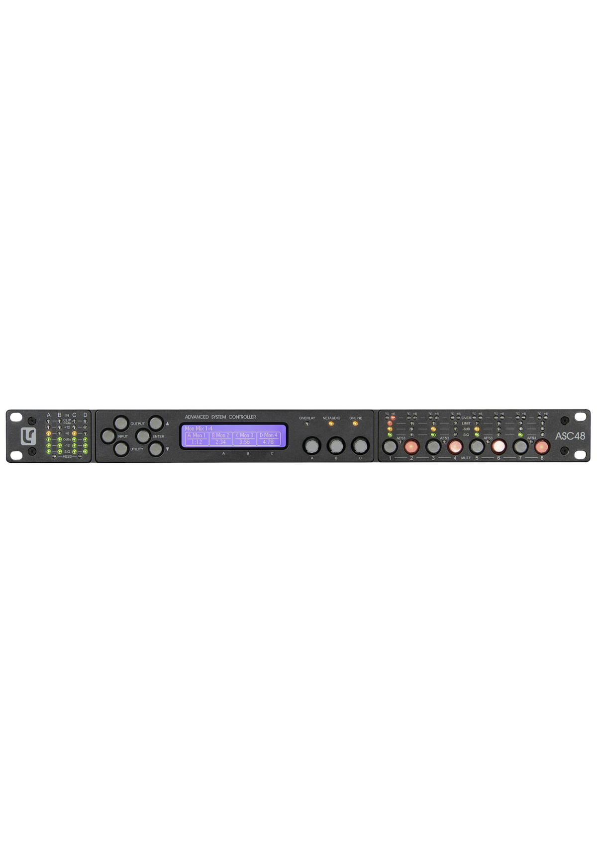 LINEA RESEARCH ASC48 DANTE 4 in/8 out Advanced System Processor 96kHz DSP 1U