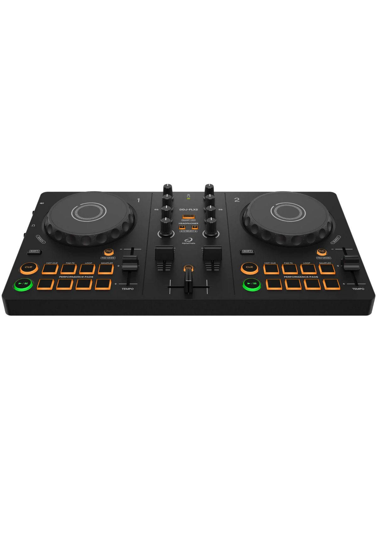 ALPHA THETA DDJ-FLX2 2 Channel DJ rekordbox Controller
