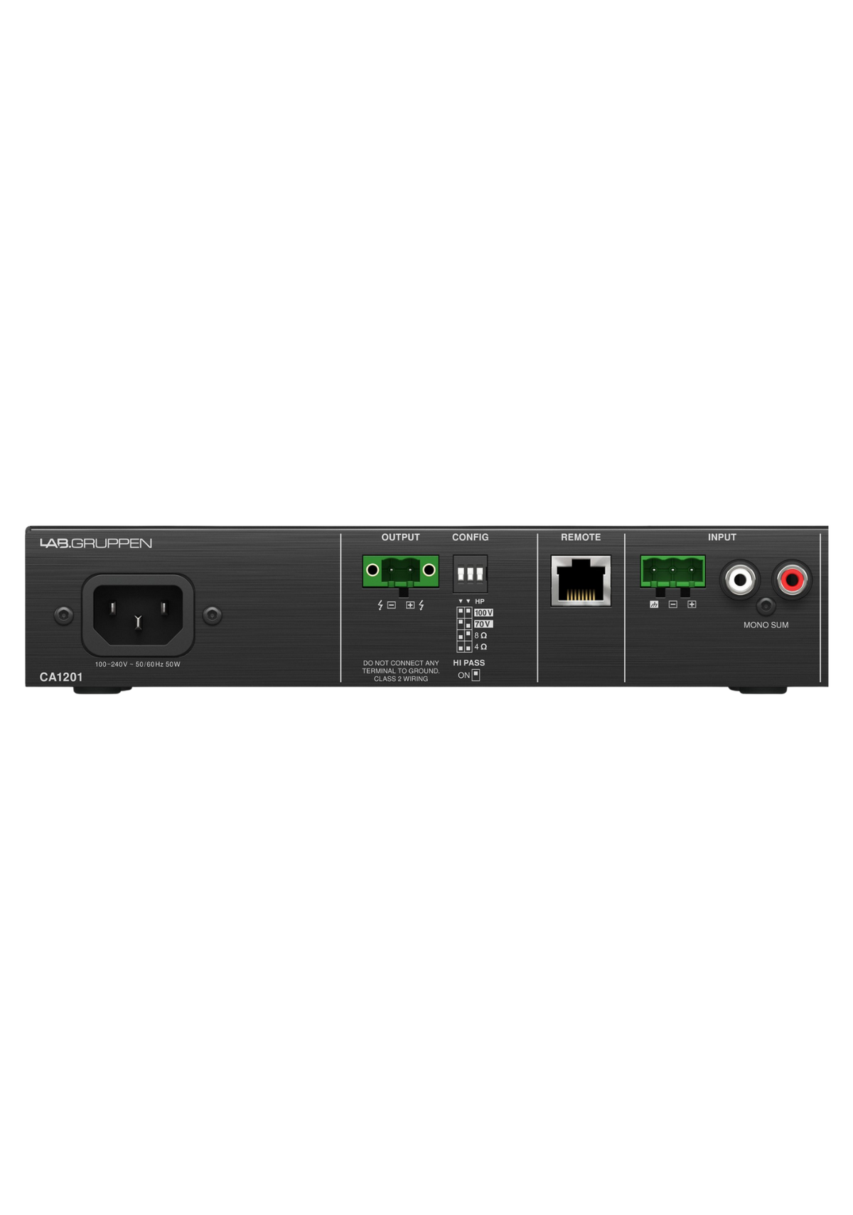 LAB GRUPPEN CA1201 Commercial Amplifier Ñ 1 _ 120 W @ 100V