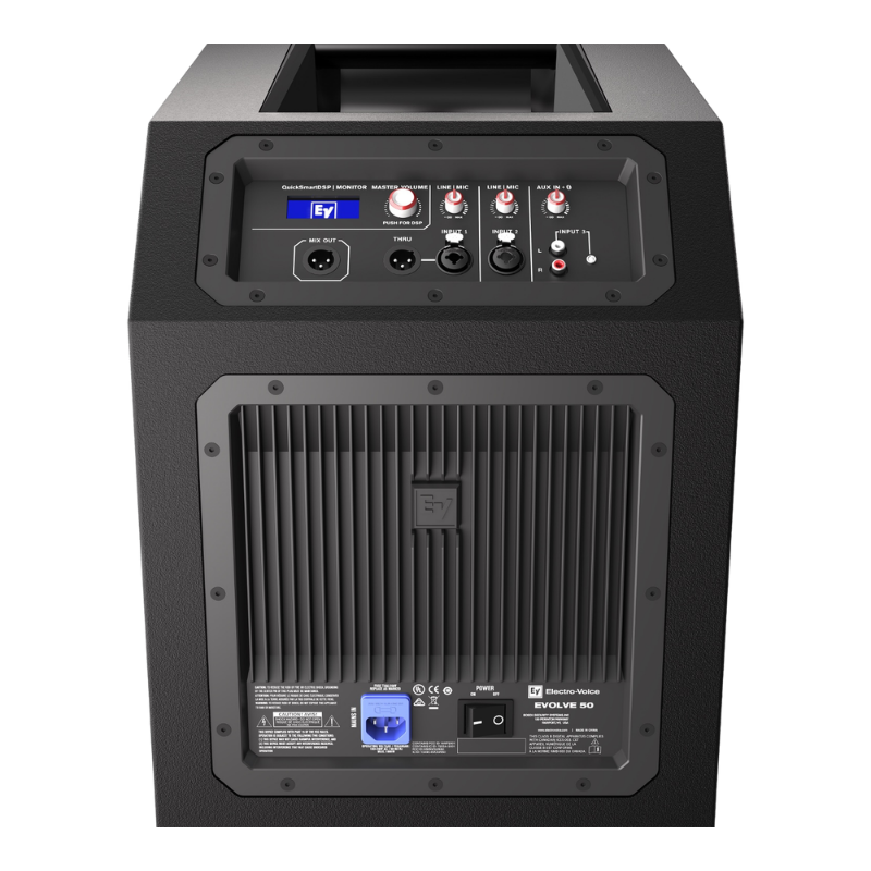 ELECTRO-VOICE EVOLVE 50 1,000 W Portable Column System Ð black, DSP & Bluetooth, 12" Sub