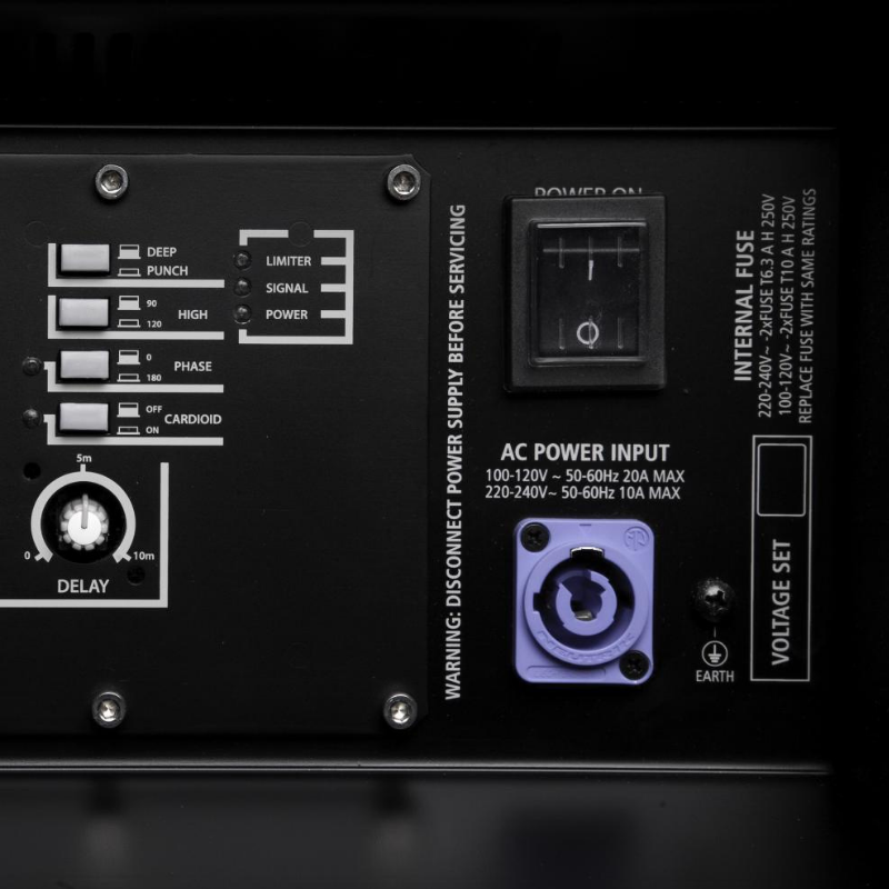 SUB 8006-AS 2x18" Active High-Power Subwoofer 2500W Black