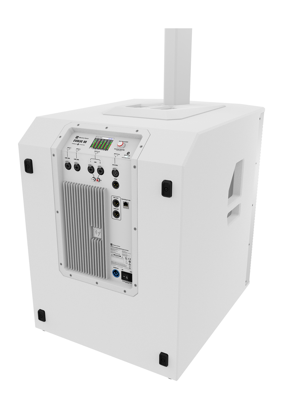 ELECTRO-VOICE EVOLVE 90 2,000 W Column Speaker System Ð White, DSP & Bluetooth, 18" Sub