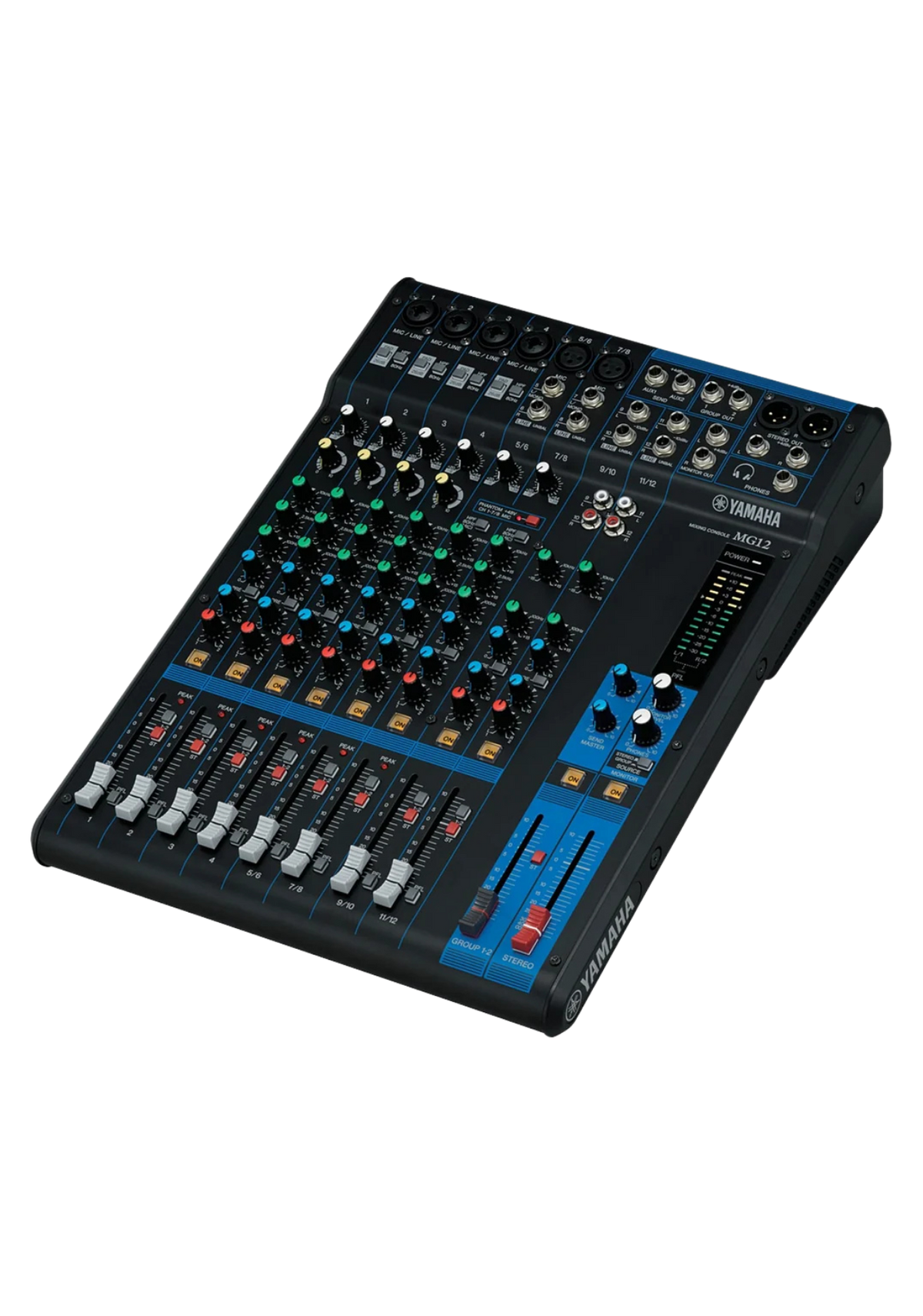 YAMAHA MG12 12-Channel Mixing Console 6 Mic / 12 Line with Faders