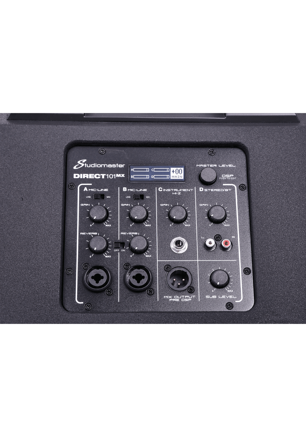 STUDIO MASTER DIRECT 101MX 2,000 W 10" Active All-in-One PA Speaker System + DSP Mixer