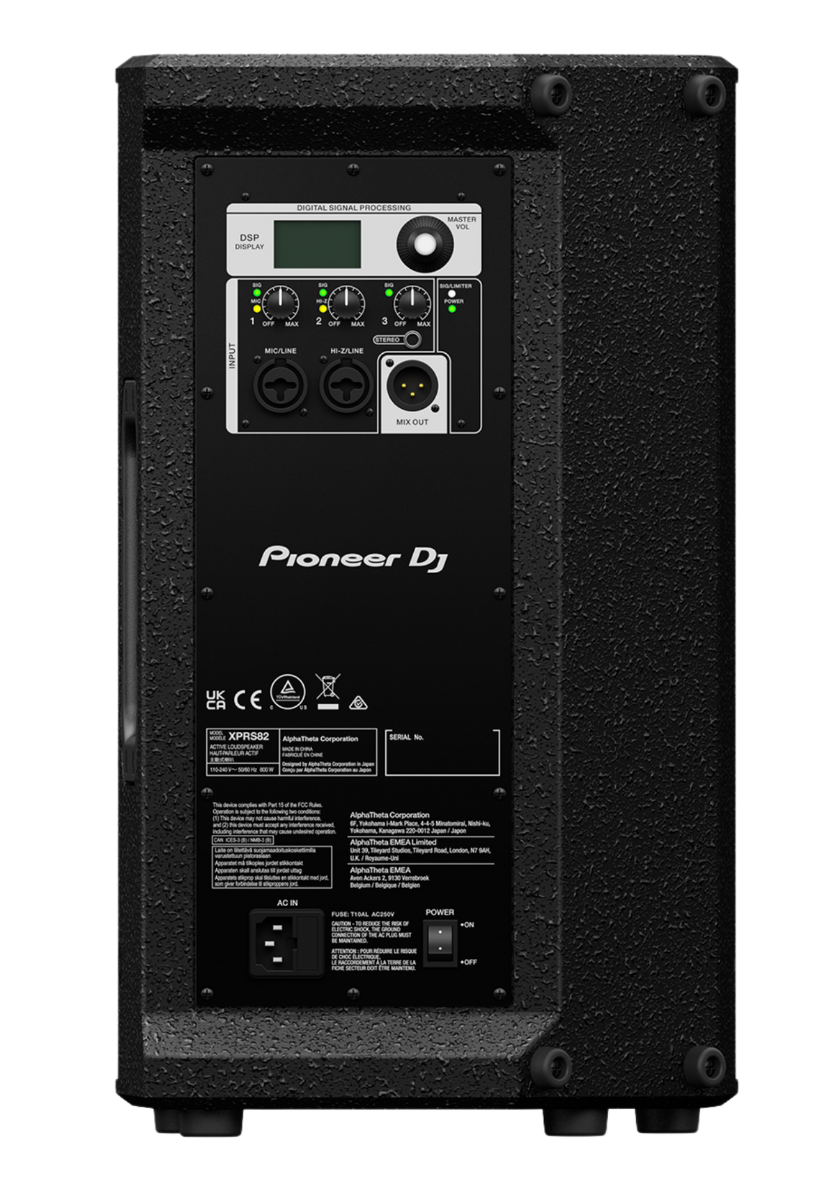 PIONEER DJ XPRS82 8" 2-Way Active PA Speaker with Powersoft Class-D Amp