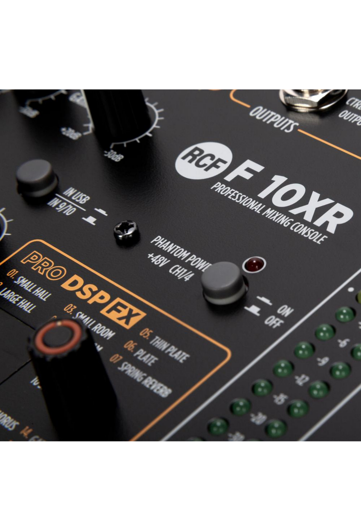 RCF F10XR 10Ch Analogue Multi-FX Mixer 4xMic/2xMono/4xStereo-In