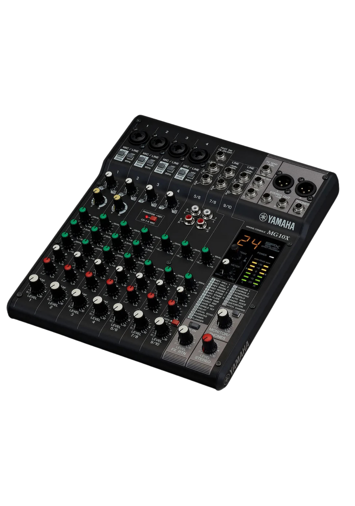 YAMAHA MG10X 10-Ch Mixing Console 4 Mic / 10 Line + SPX with Knobs