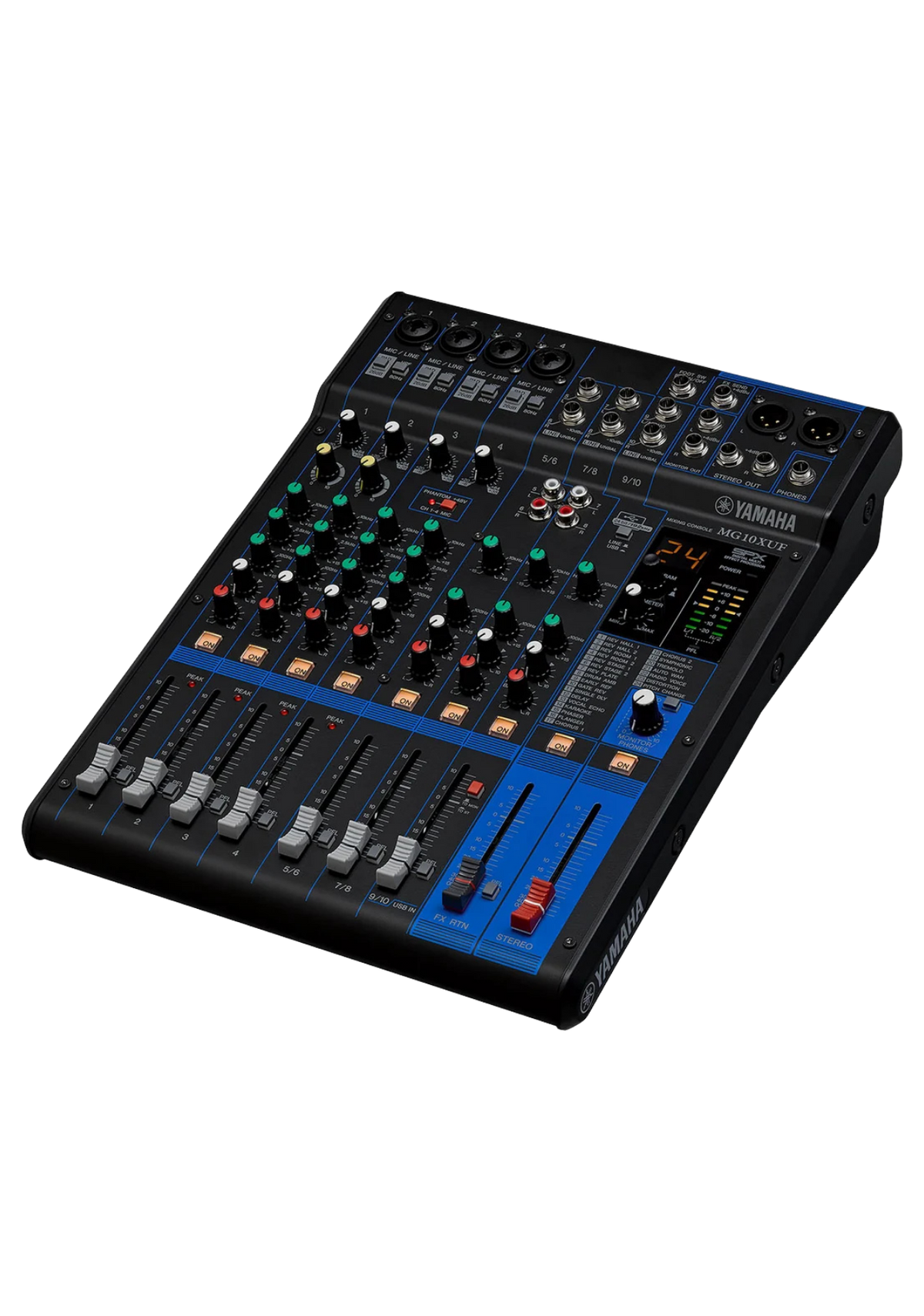 YAMAHA MG10XUF 10-Ch Mixing Console 4 Mic / 10 Line + SPX with Faders