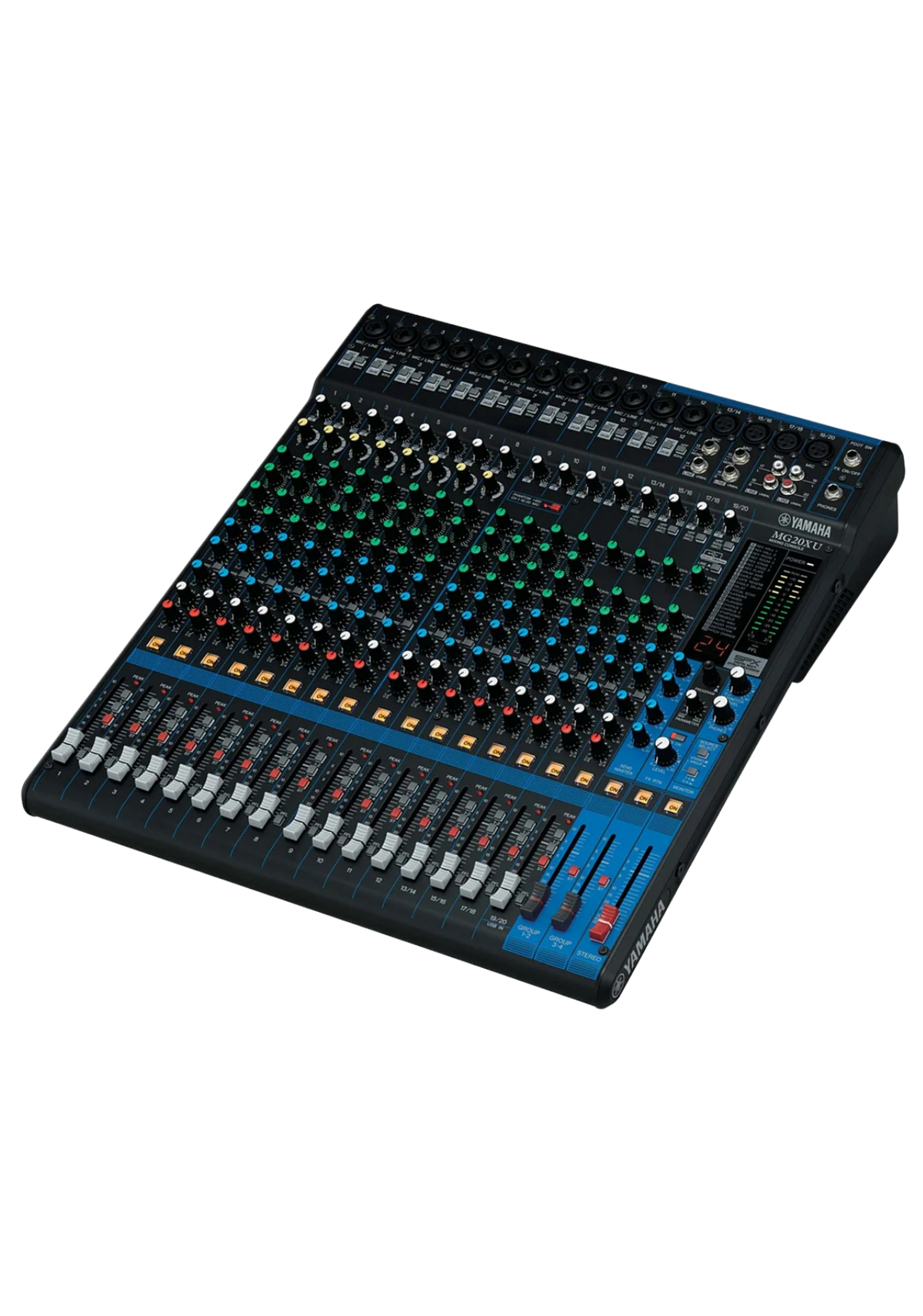 YAMAHA MG20XU 20-Ch Mixing Console 16 Mic / 20 Line + SPX with Faders