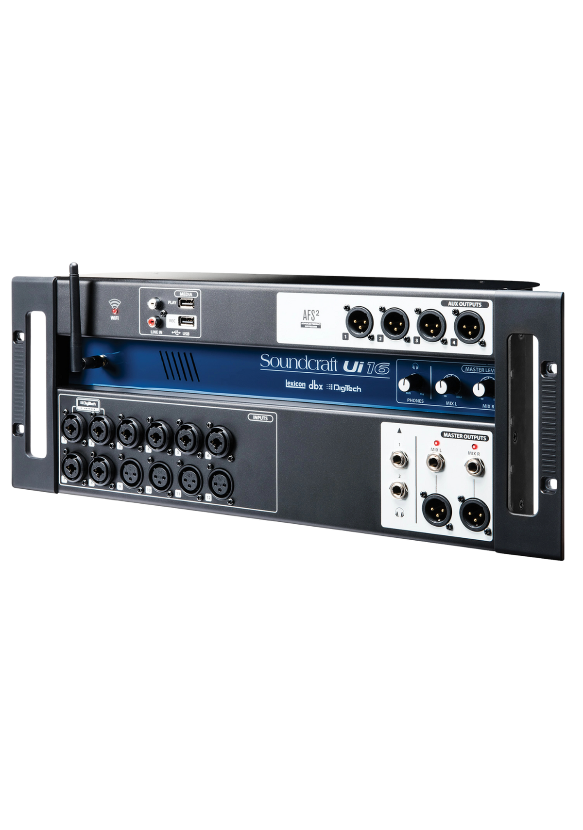 SOUNDCRAFT Ui16 Remote Control 16i/p Digital Mixer Built-In WiFi 19 Rack