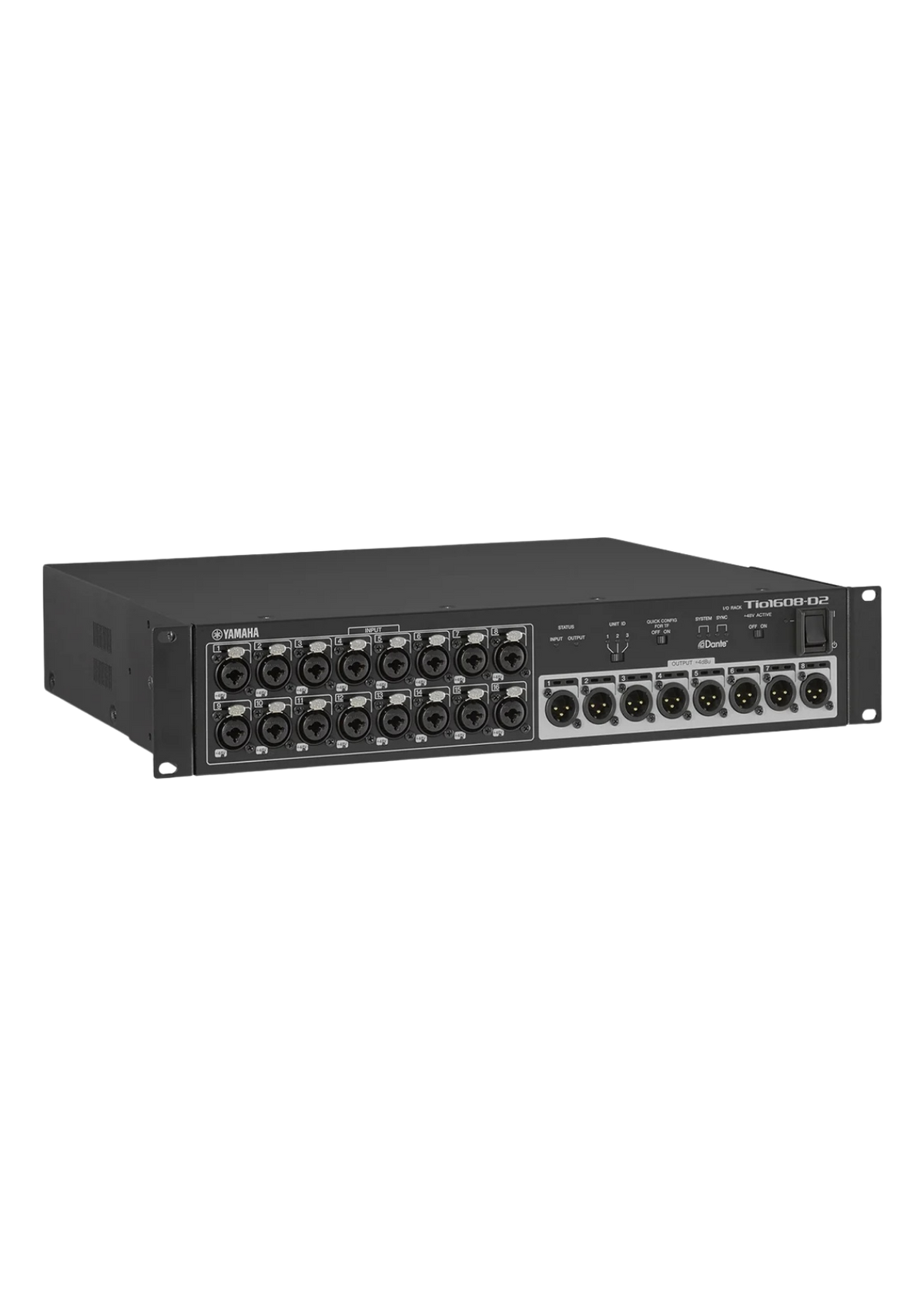YAMAHA TIO1608-D2 I/O Rack Stagebox with Dante 16in /8out 96KHz