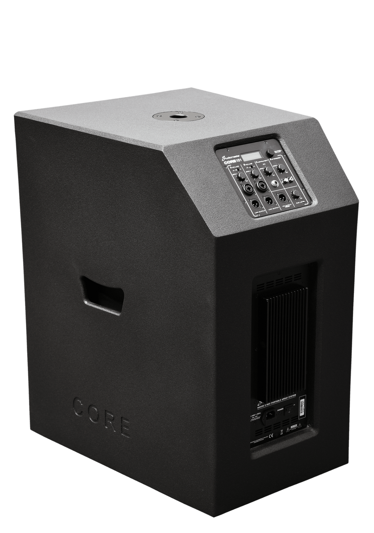 STUDIO MASTER CORE 151 1,100 W RMS / 4,400 W Peak 15" Active Curved Array PA Speaker System + DSP Mixer