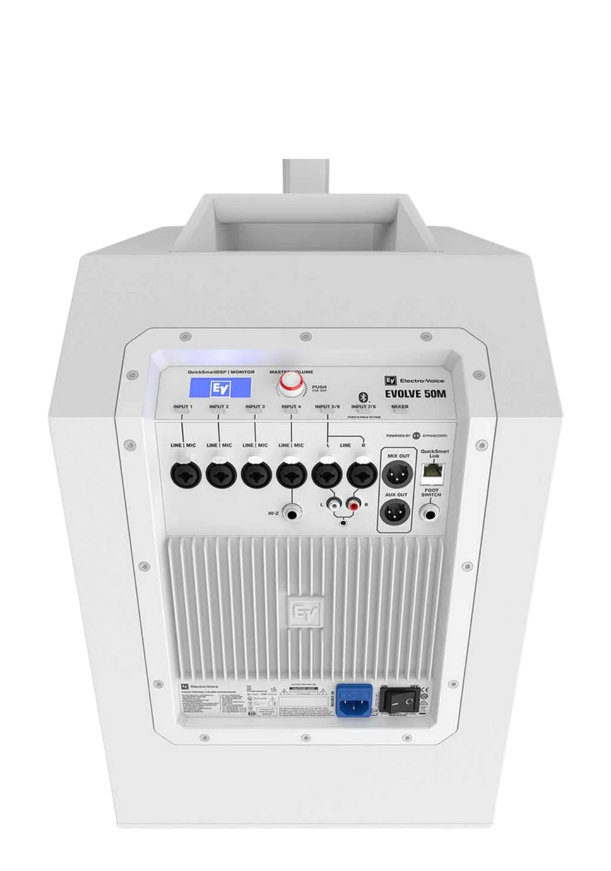 ELECTRO-VOICE EVOLVE 50M 1,000 W Portable Column System Ð white, 8-ch Mixer & Bluetooth, 12" Sub