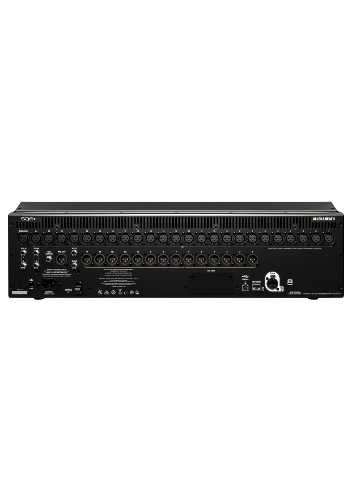 ALLEN & HEATH SQ6+ 48 Channel 96kHz Digital Mixer 24 PreAmps / 4 RackUltraFX