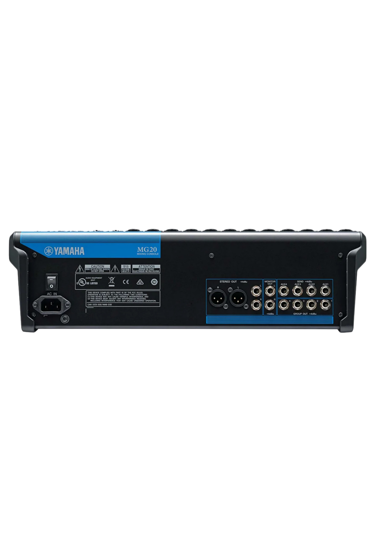 YAMAHA MG20 20-Channel Mixing Console 16 Mic / 20 Line with Faders