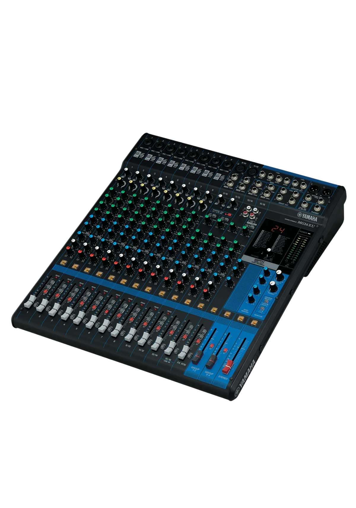 YAMAHA MG16XU 16-Ch Mixing Console 10 Mic / 16 Line + SPX with Faders