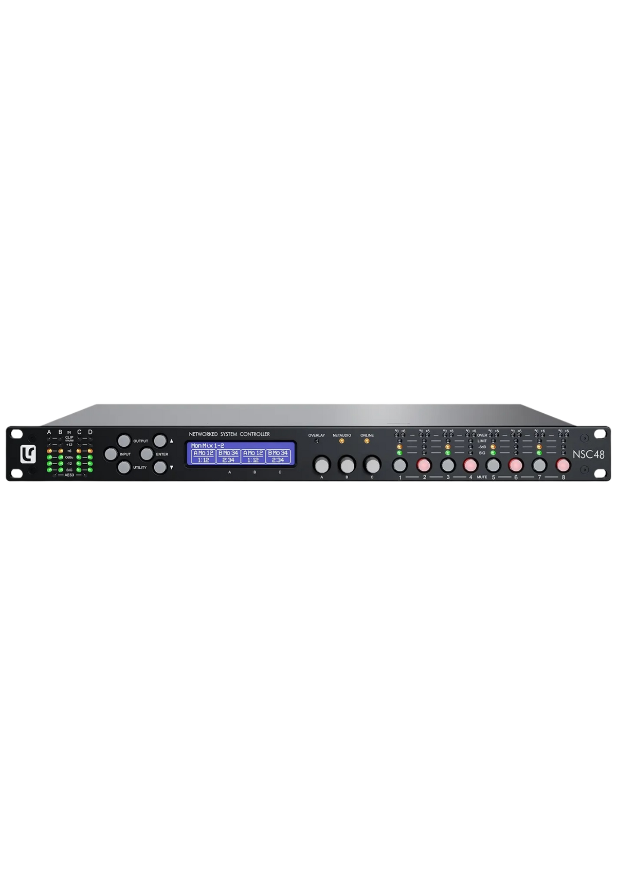 LINEA RESEARCH NSC48 DANTE 4 in/8 out Networked System Controller 96kHz DSP 1U