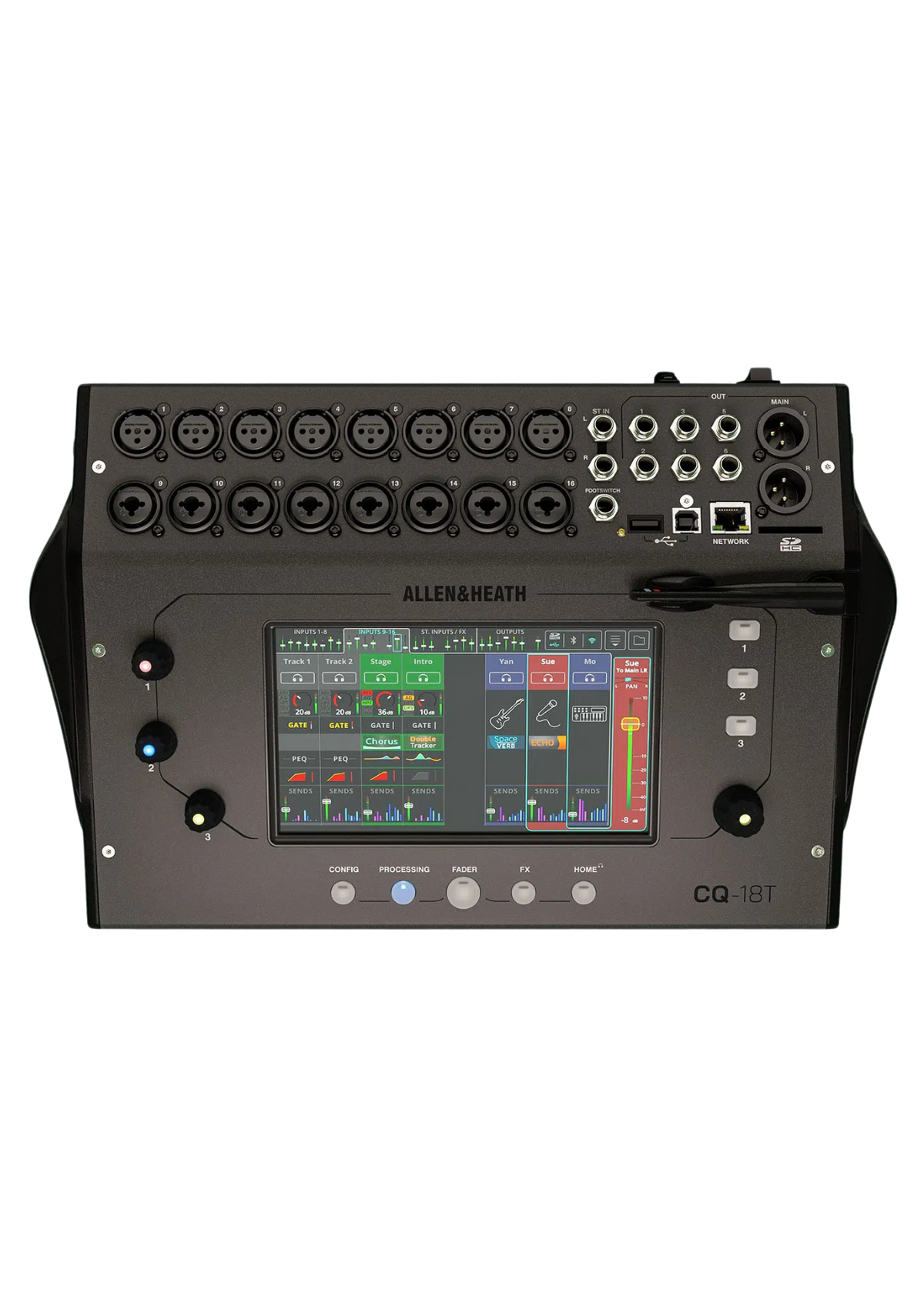 ALLEN & HEATH CQ-18T Ultra-Compact Digital Mixer with Wi-Fi 18in / 8out