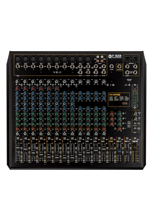 RCF F16XR 16Ch Analogue Multi-FX Mixer 10xMic/4xMono/4xStereo-In